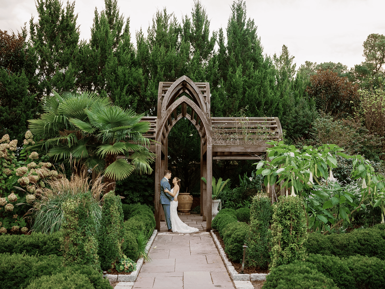 A Boho Fall Wedding at Duke Gardens photo 2