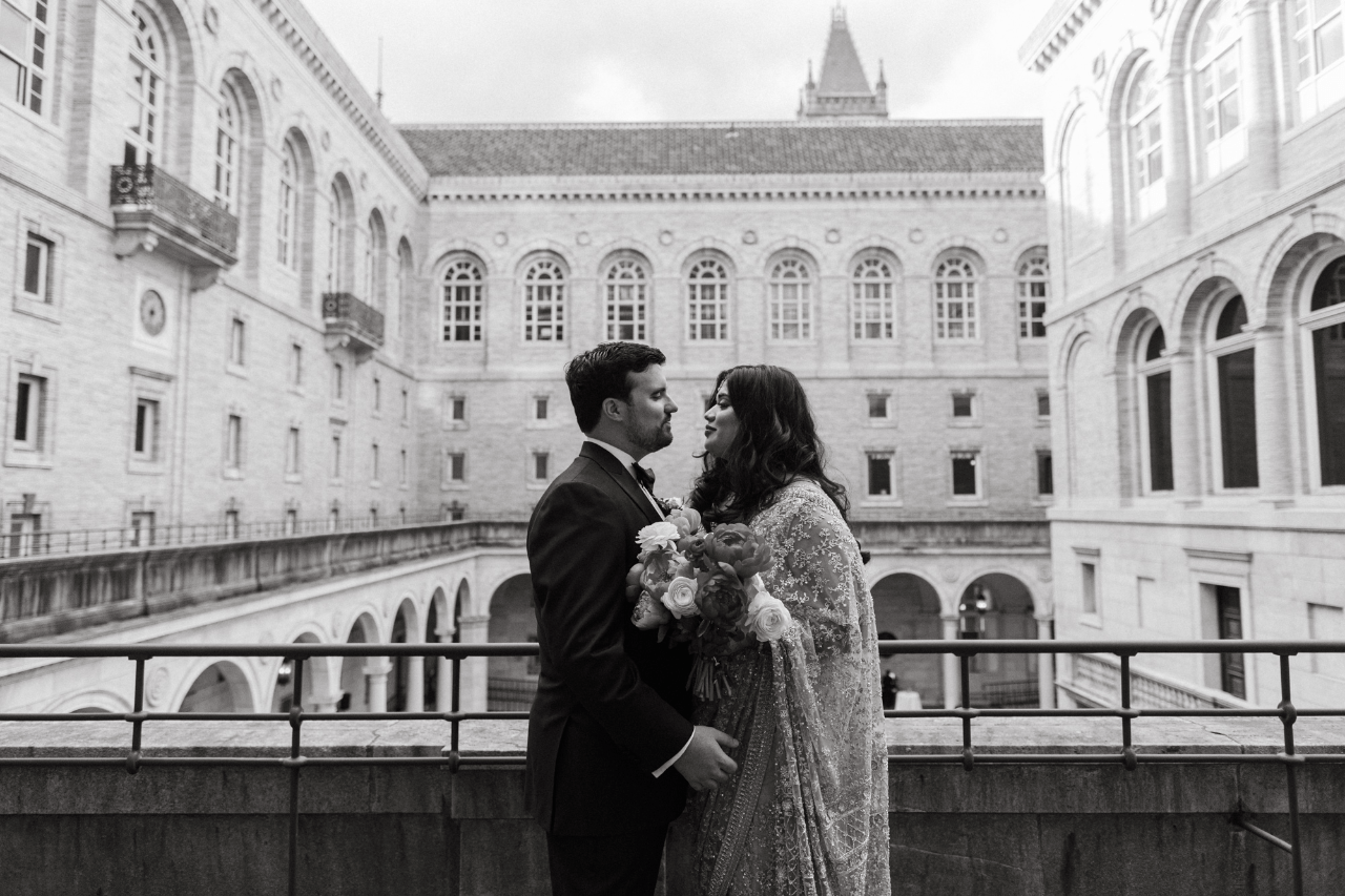 A Glamorous Summer Wedding at Boston Public Library photo 2