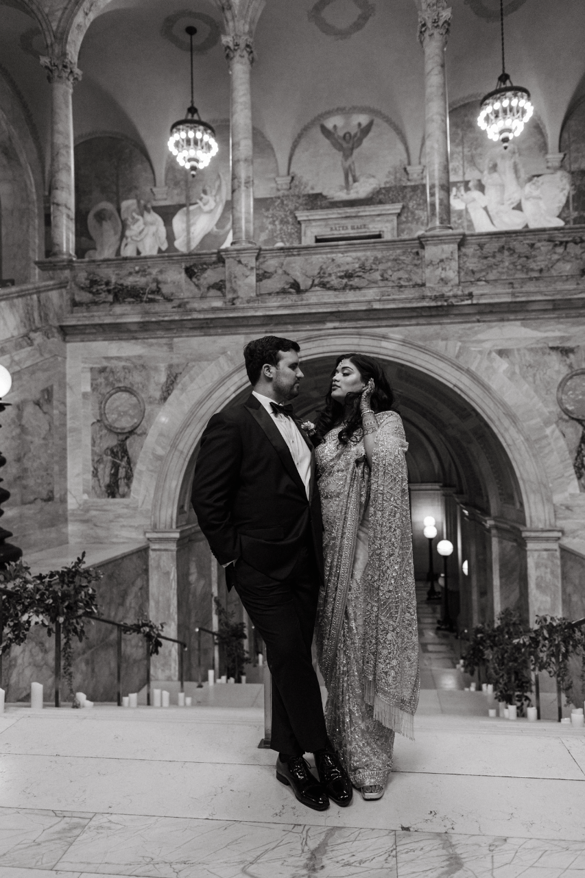 A Glamorous Summer Wedding at Boston Public Library photo 3