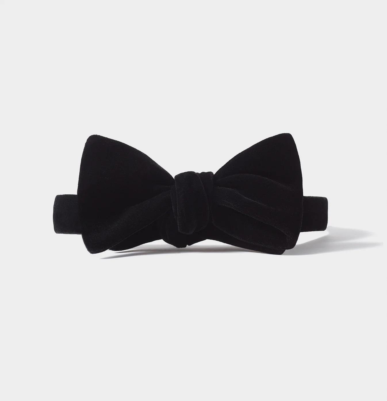 Black Velvet Bow Tie