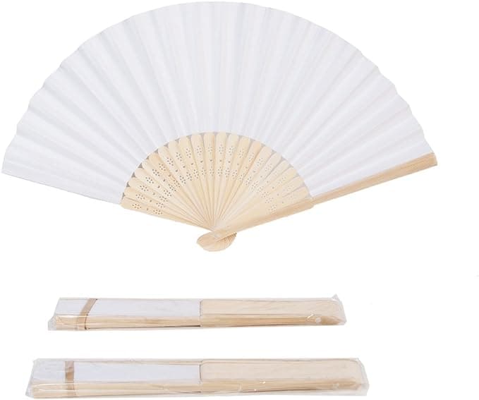 White Paper Hand Fans