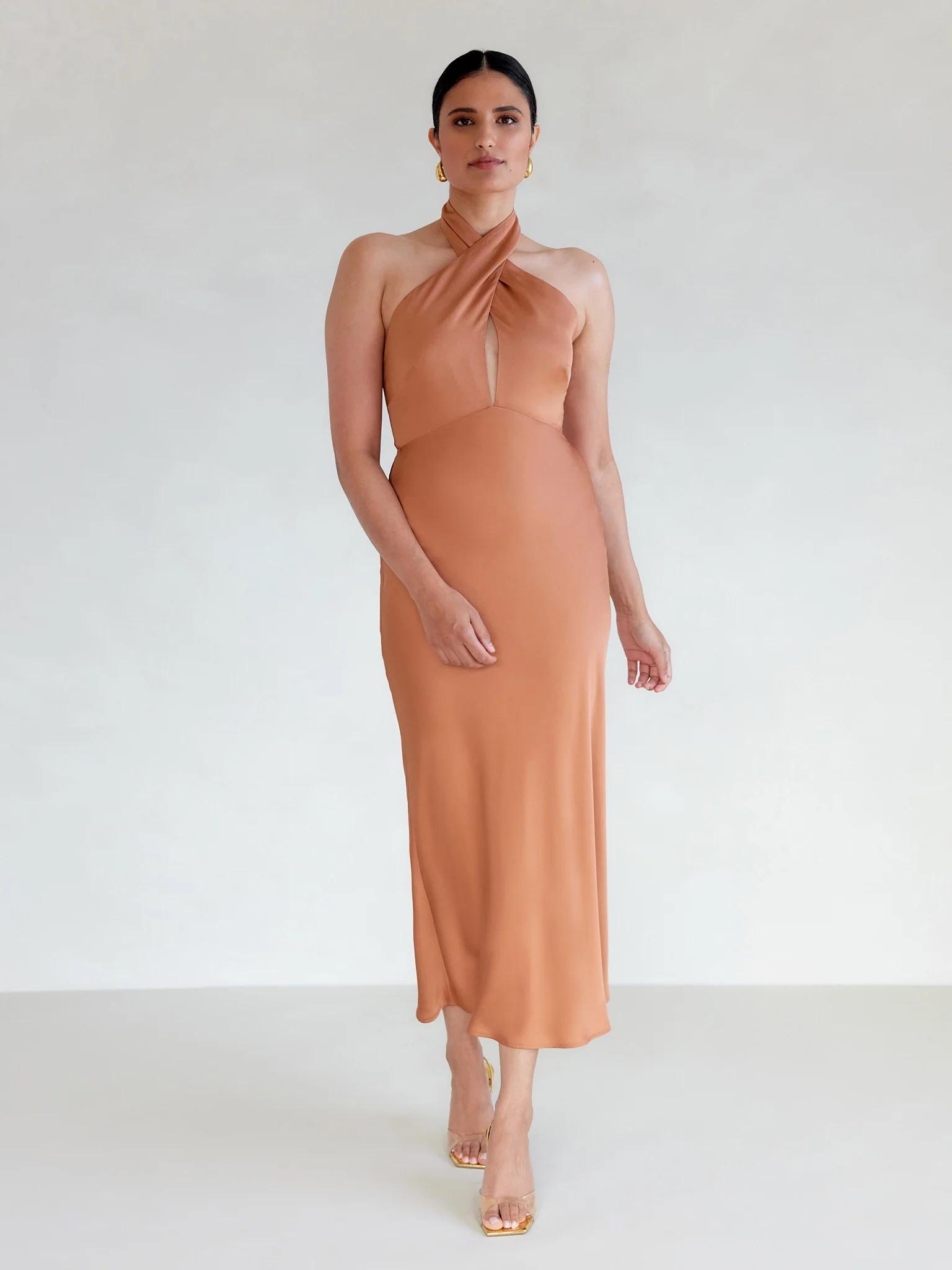 Cooper Dress in Copper