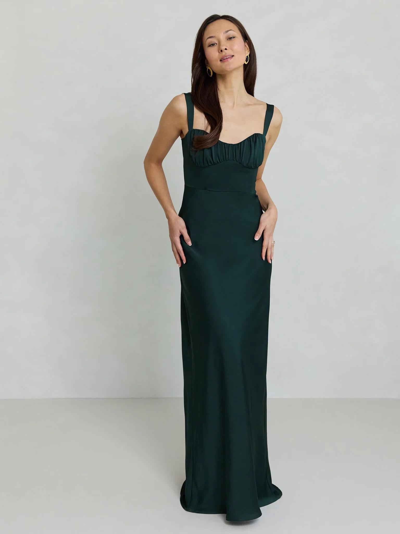 Dawson Dress in Hunter Green