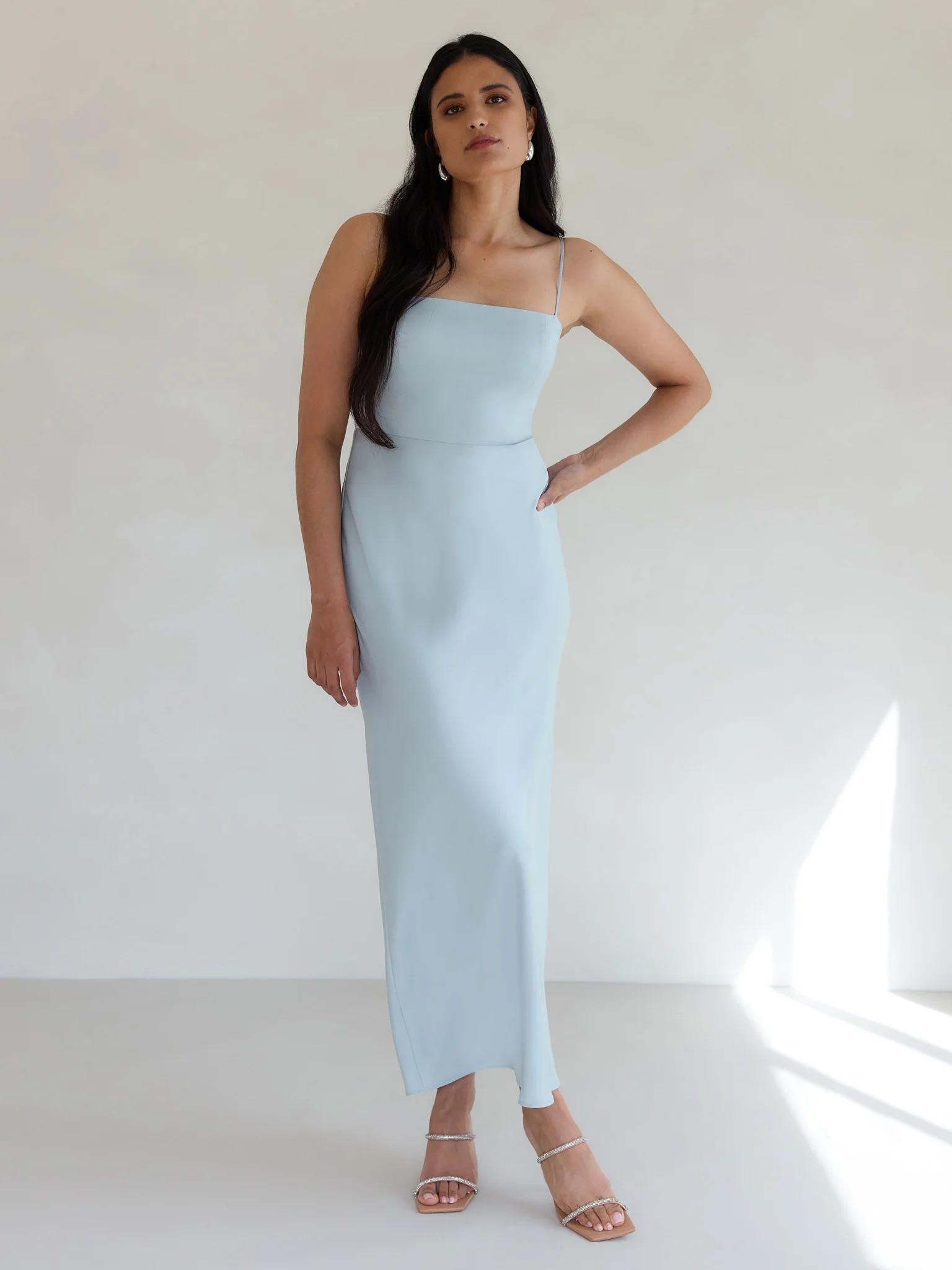 Maxine Dress in Powder Blue