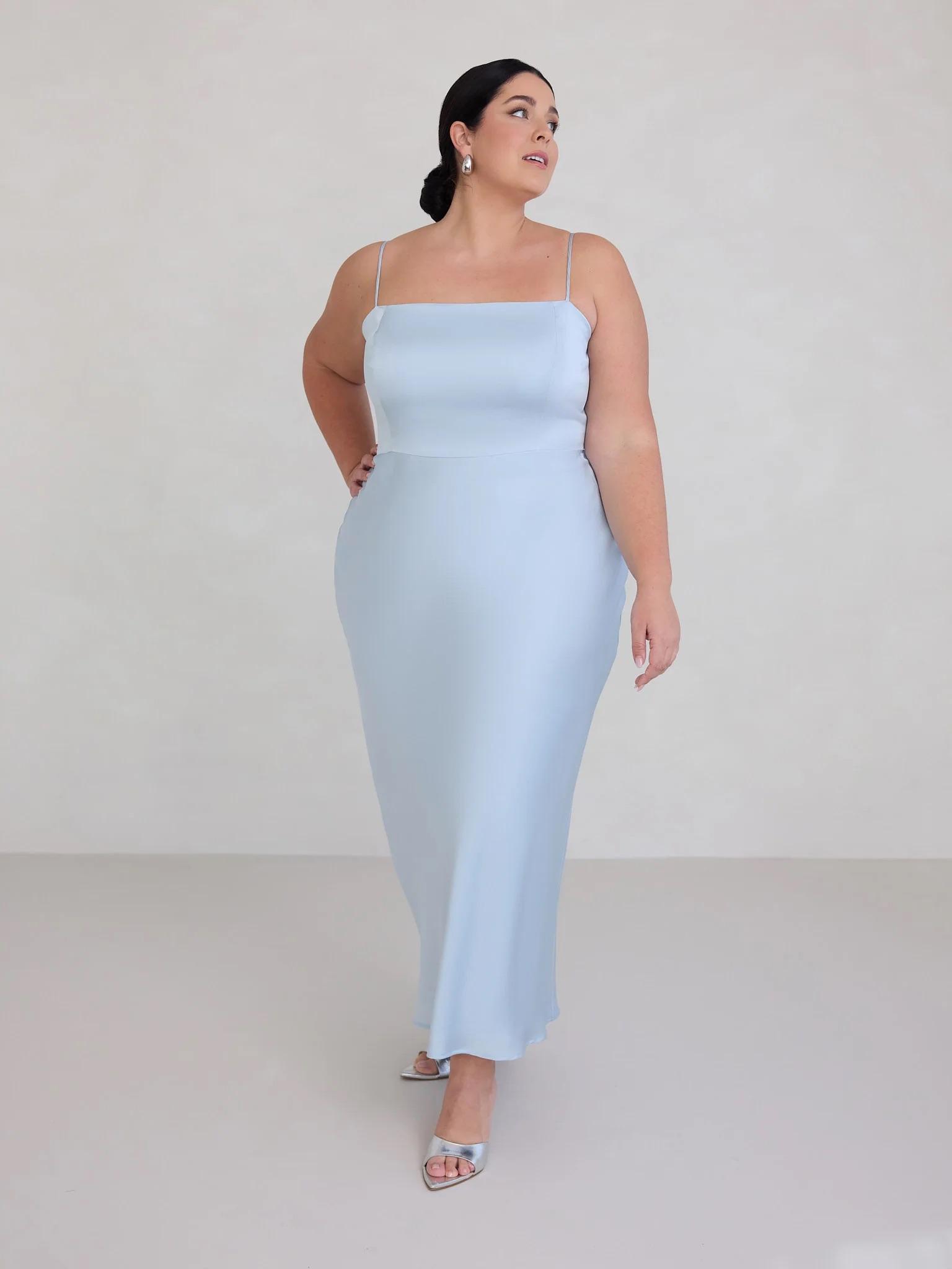 Maxine Dress ES in Powder Blue