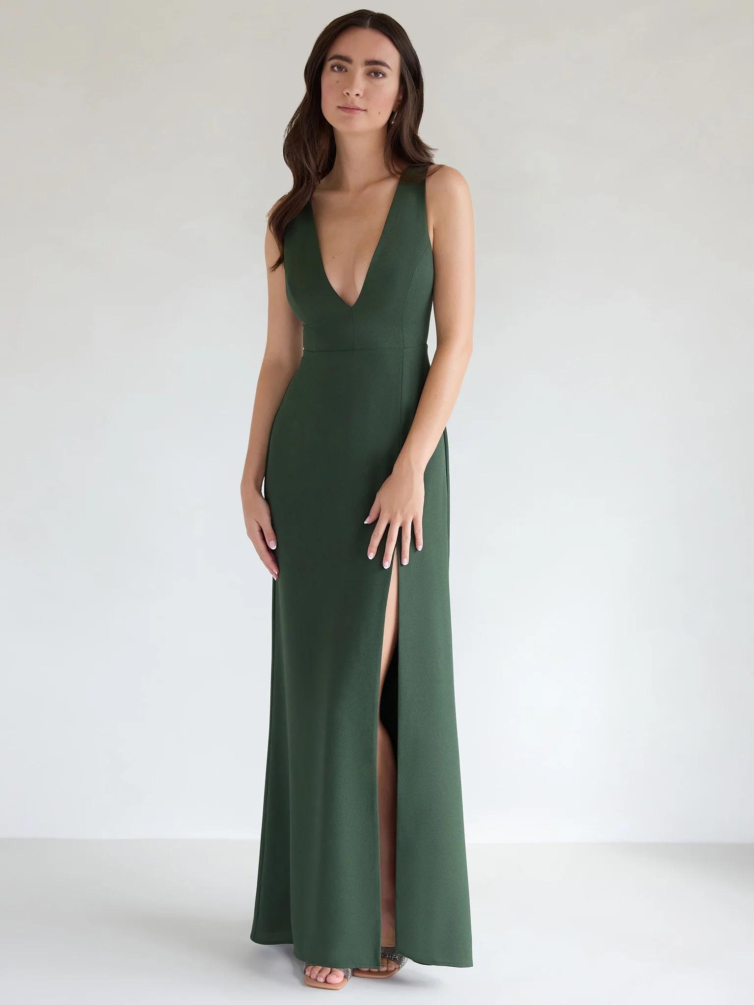 Lexington Dress in Dark Olive