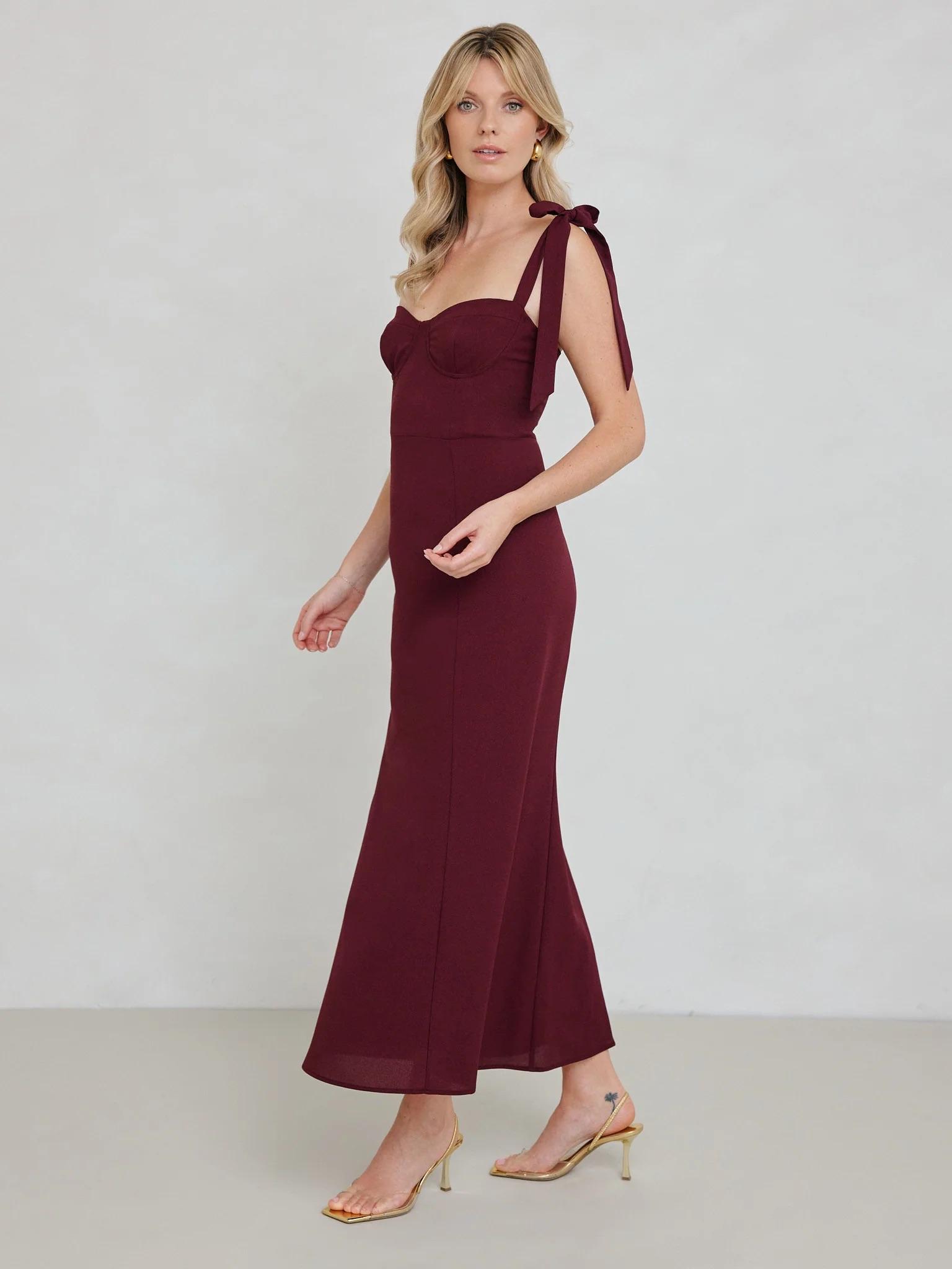 Marlowe Dress in Burgundy