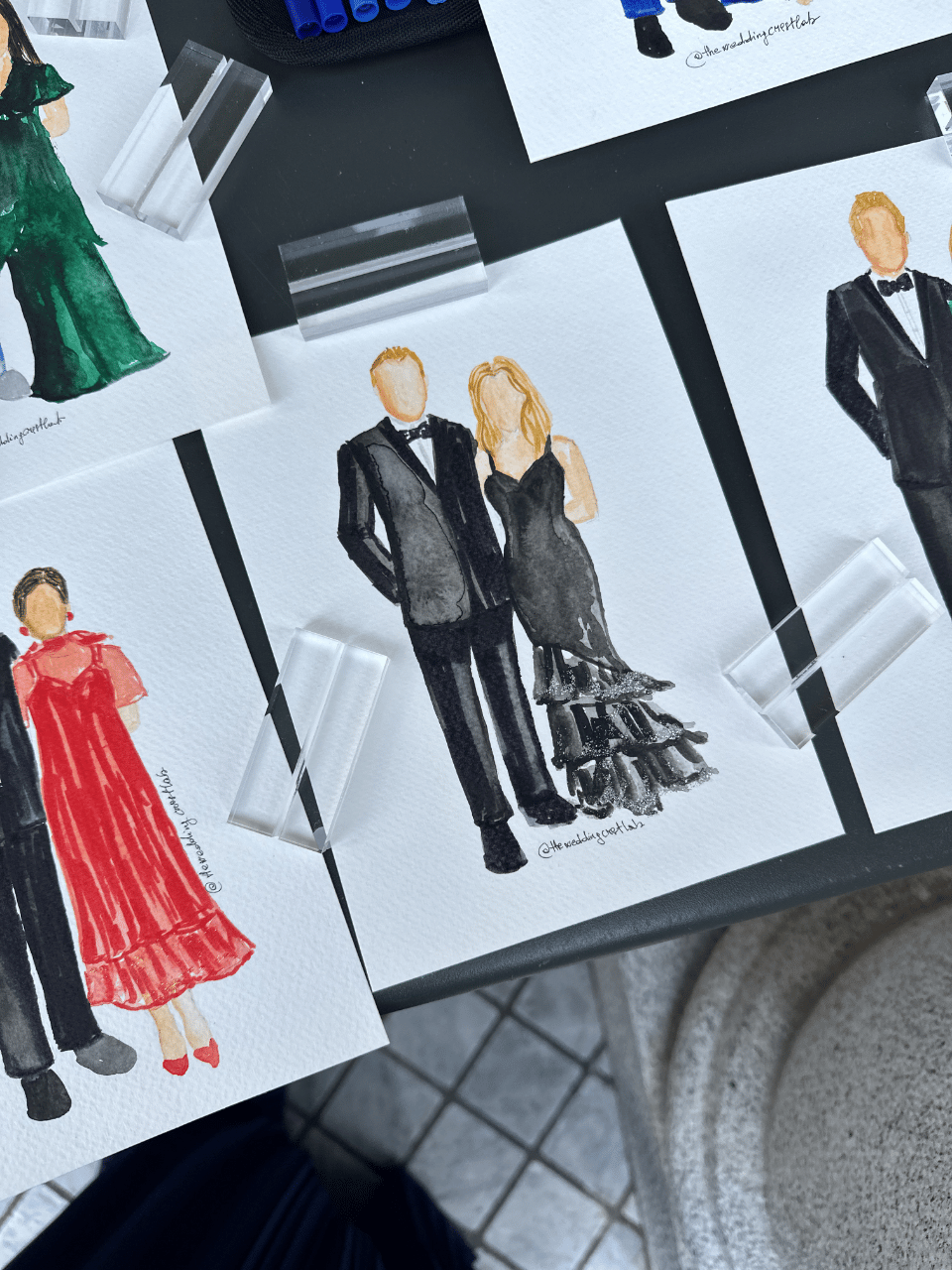 Maria Paola Tintis | Live wedding painter Santorini and Italy portfolio 2