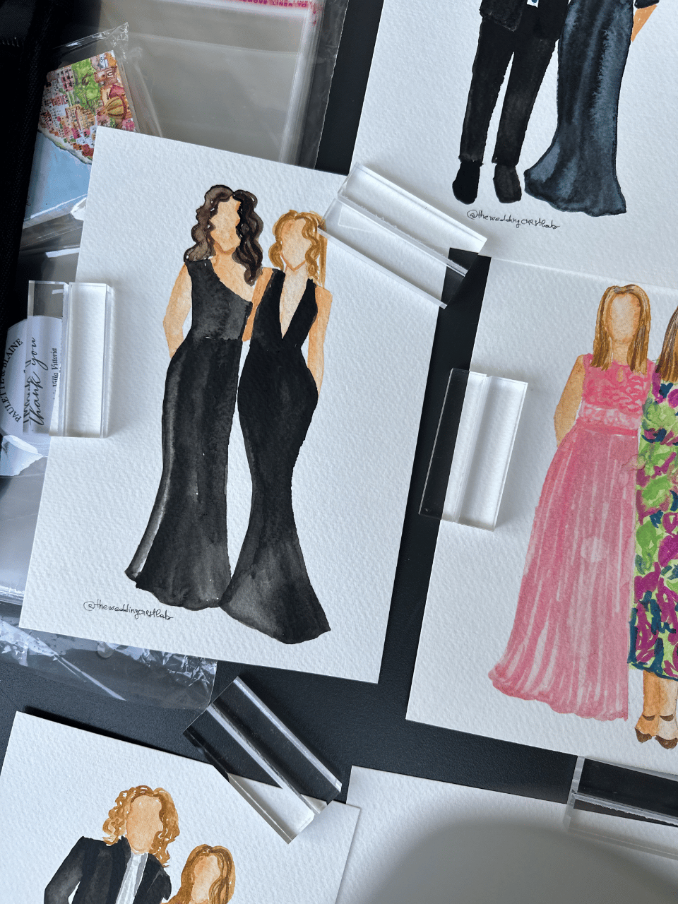 Maria Paola Tintis | Live wedding painter Santorini and Italy portfolio 5