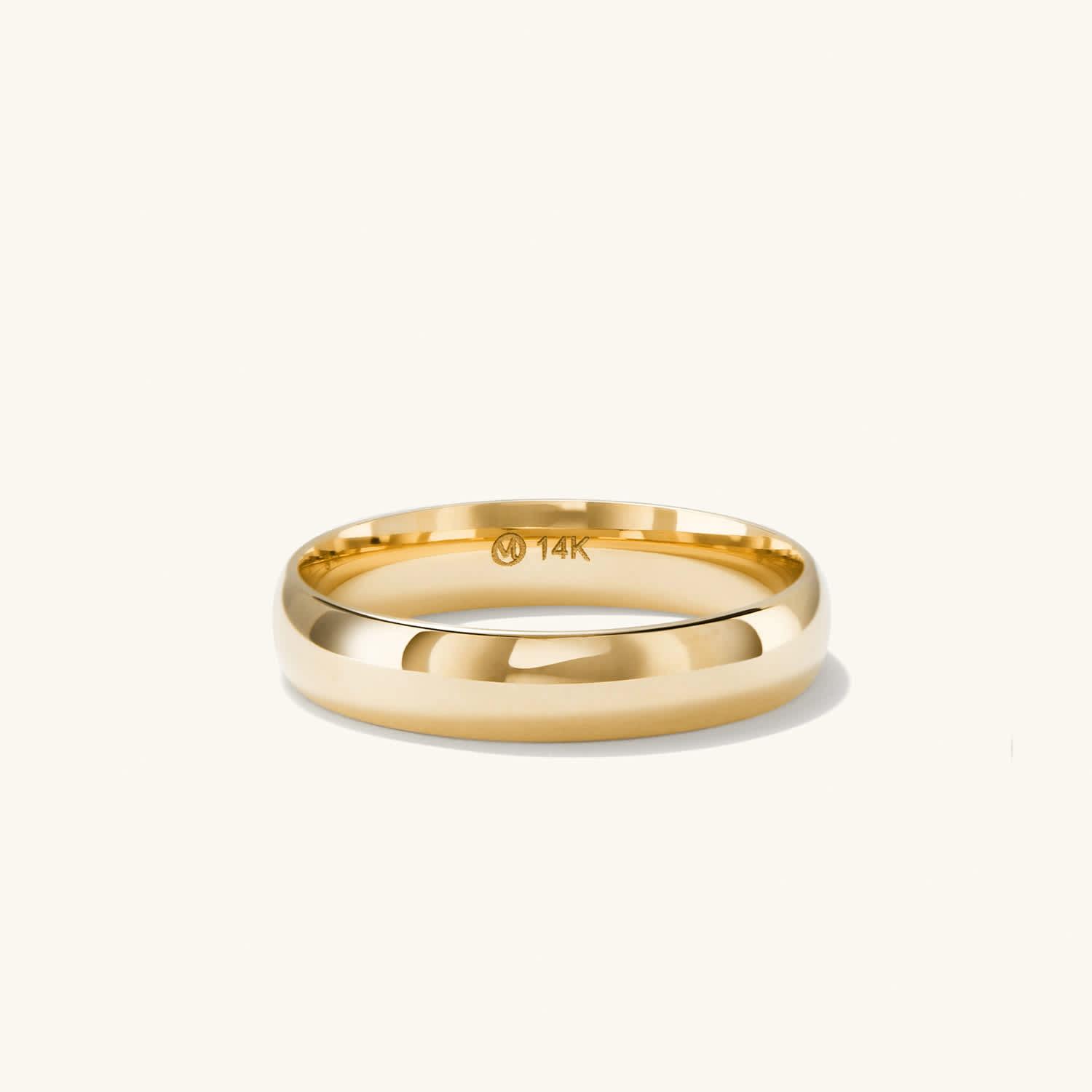 4mm Curve Band - 14k Yellow Gold