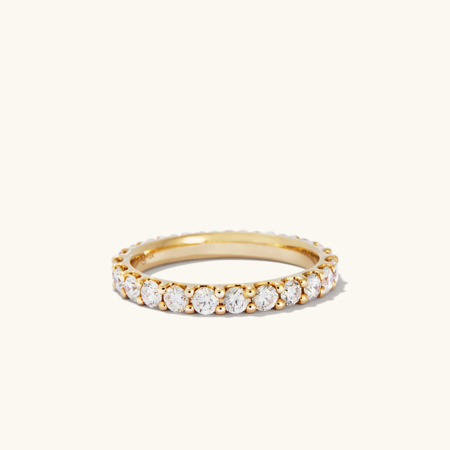 Bold Diamond Eternity Band - 14k Yellow Gold