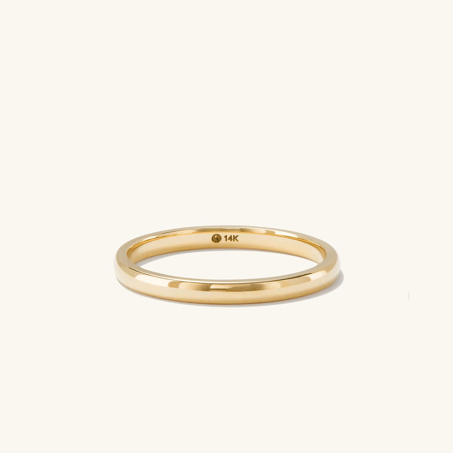 2mm Curve Band - 14k Yellow Gold