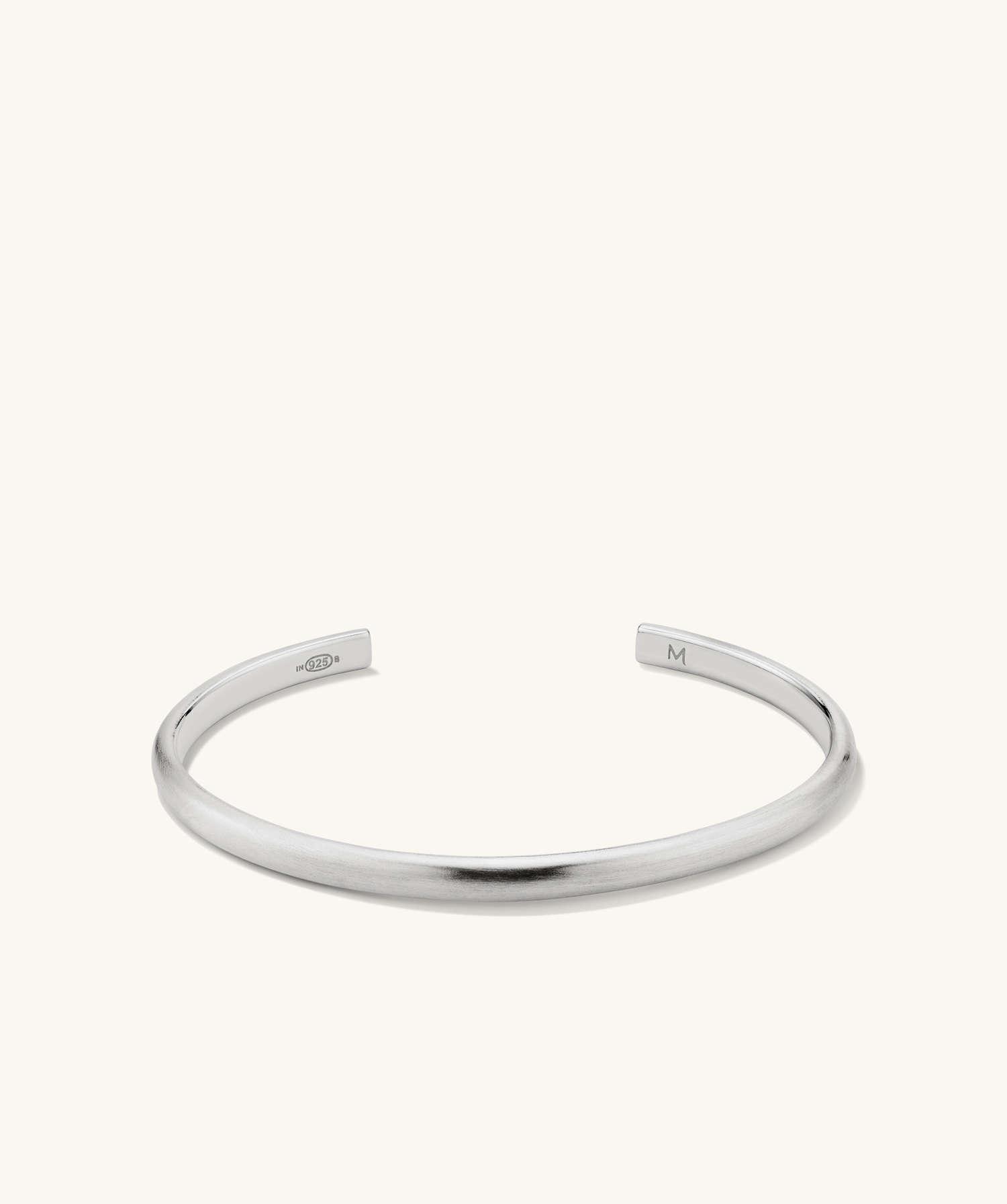 Slim Cuff - Brushed Sterling Silver