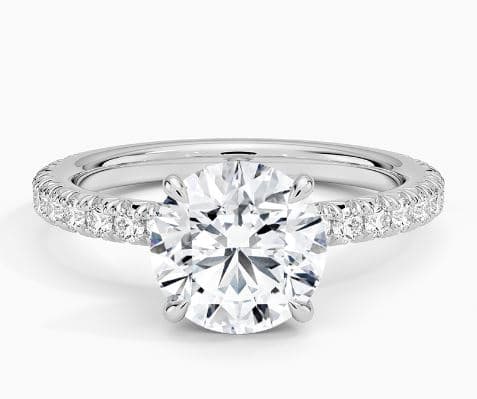 Amelie Three-Quarter Coverage Diamond Ring