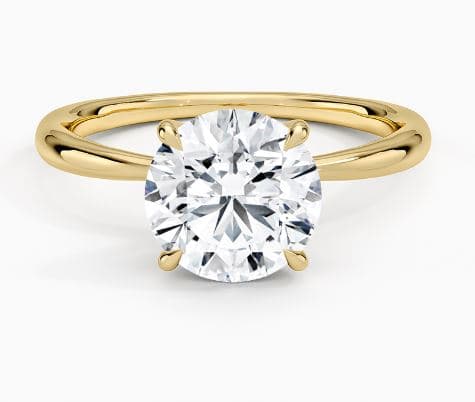 Freesia 2mm Solitaire Ring