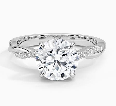 Petite Twisted Vine Diamond Ring (1/8 ct. tw.)