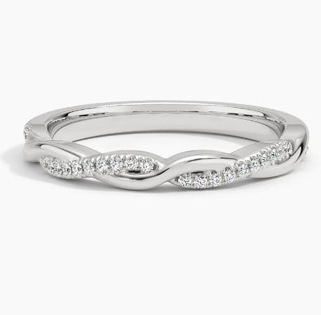 Petite Twisted Vine Diamond Ring (1/8 ct. tw.)