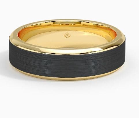 Merle Black 6mm Wedding Ring