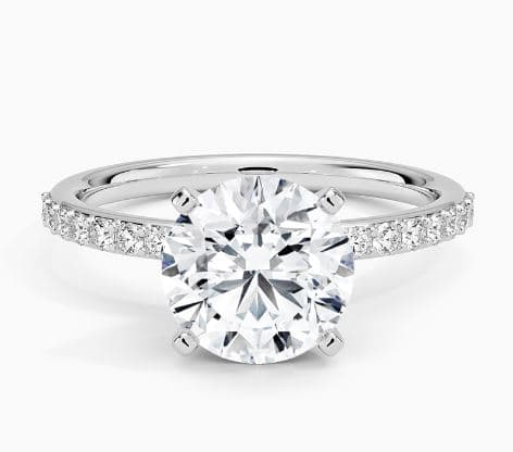 Petite Shared Prong Half Coverage Diamond Ring (1/4 ct. tw.)