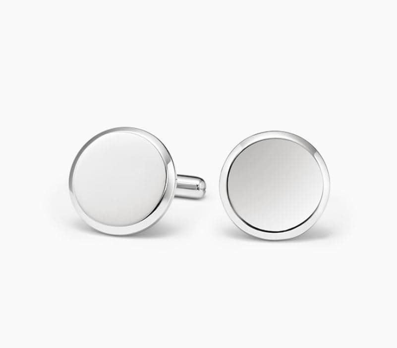 Homme Engravable Round Cufflinks