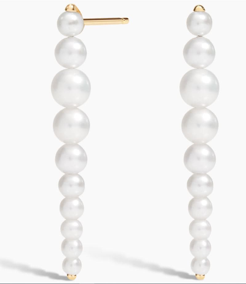 Delfina Cultured Pearl Drop Earrings