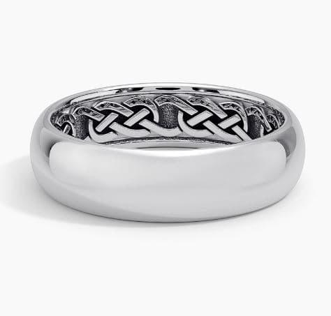 Hidden Celtic Knot 6mm Wedding Ring