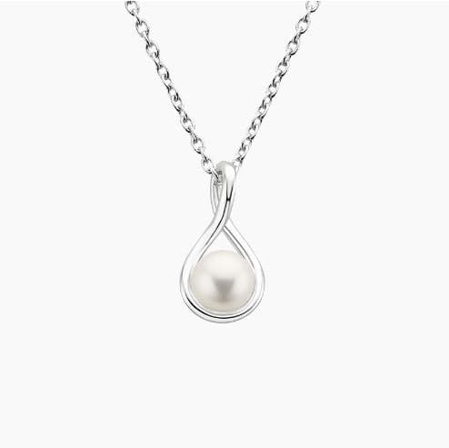 Premium Akoya Cultured Pearl Twist Pendant (6mm)