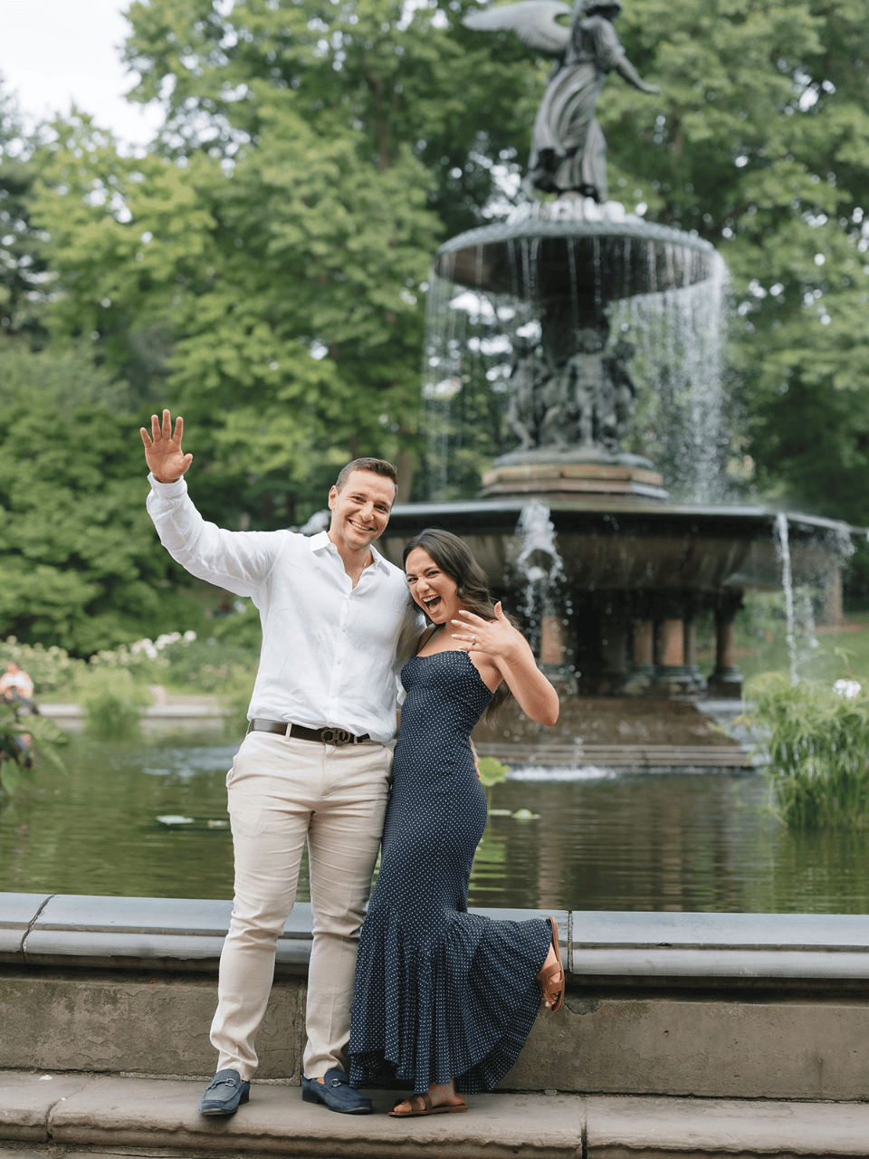 A Romantic Summer Engagement Shoot at Central Park