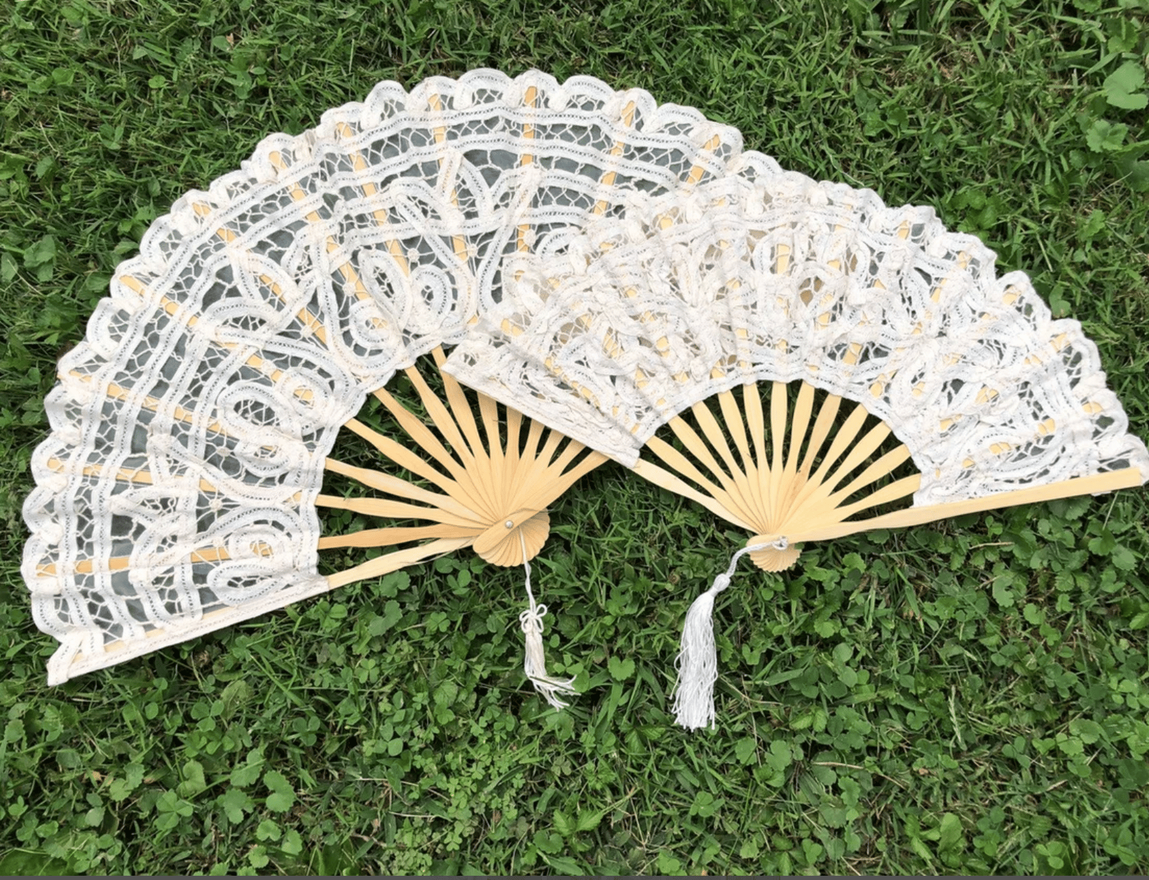 Ivory Lace Fan for Wedding