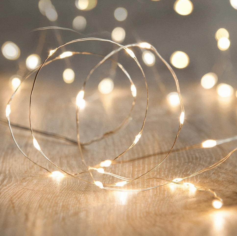 LED String Fairy light Silver Wire Warm White Garden