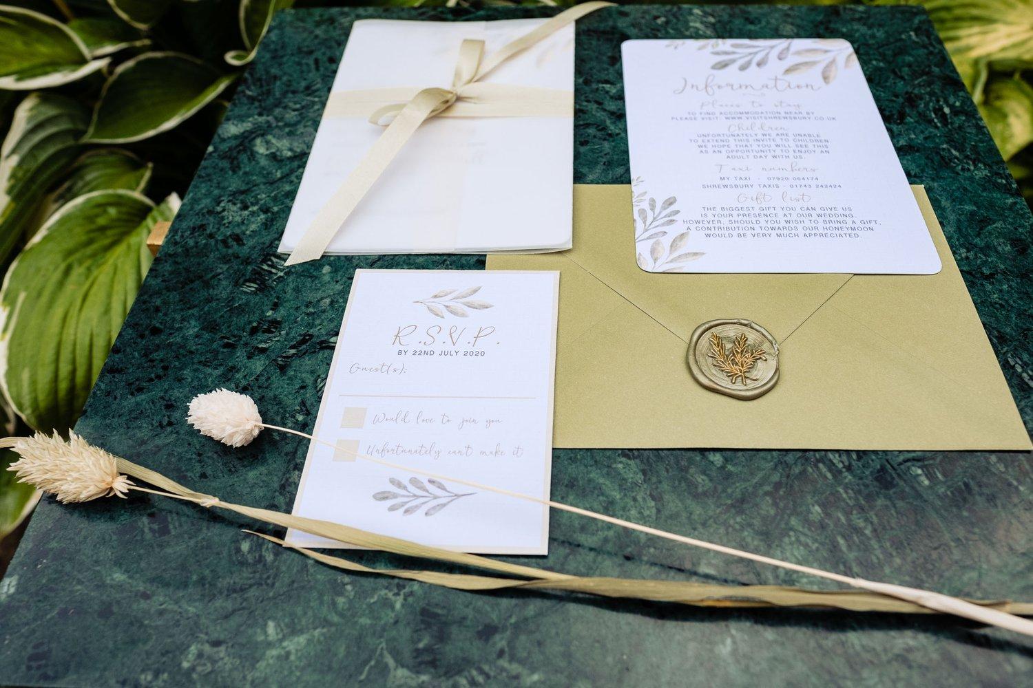Evelyn & Elliot Wedding Stationery portfolio 1