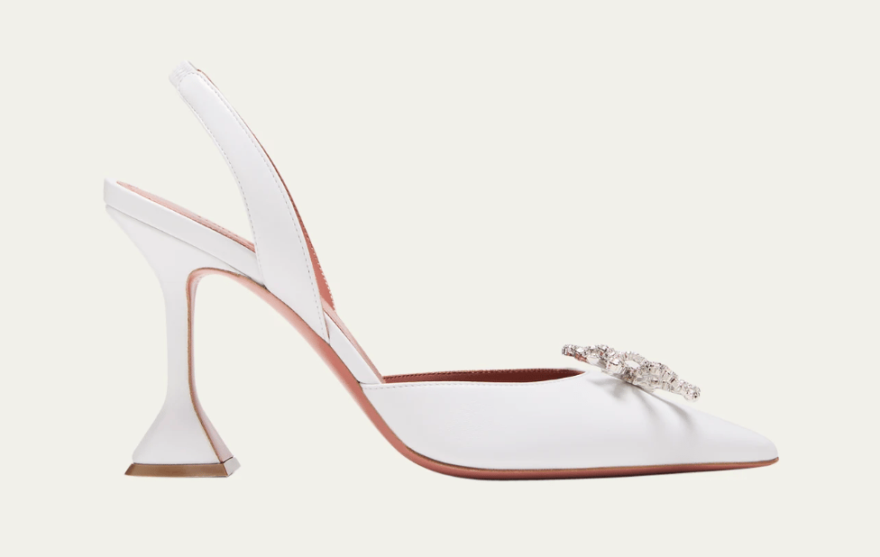 Rosie Napa Crystal Bow Halter Pumps