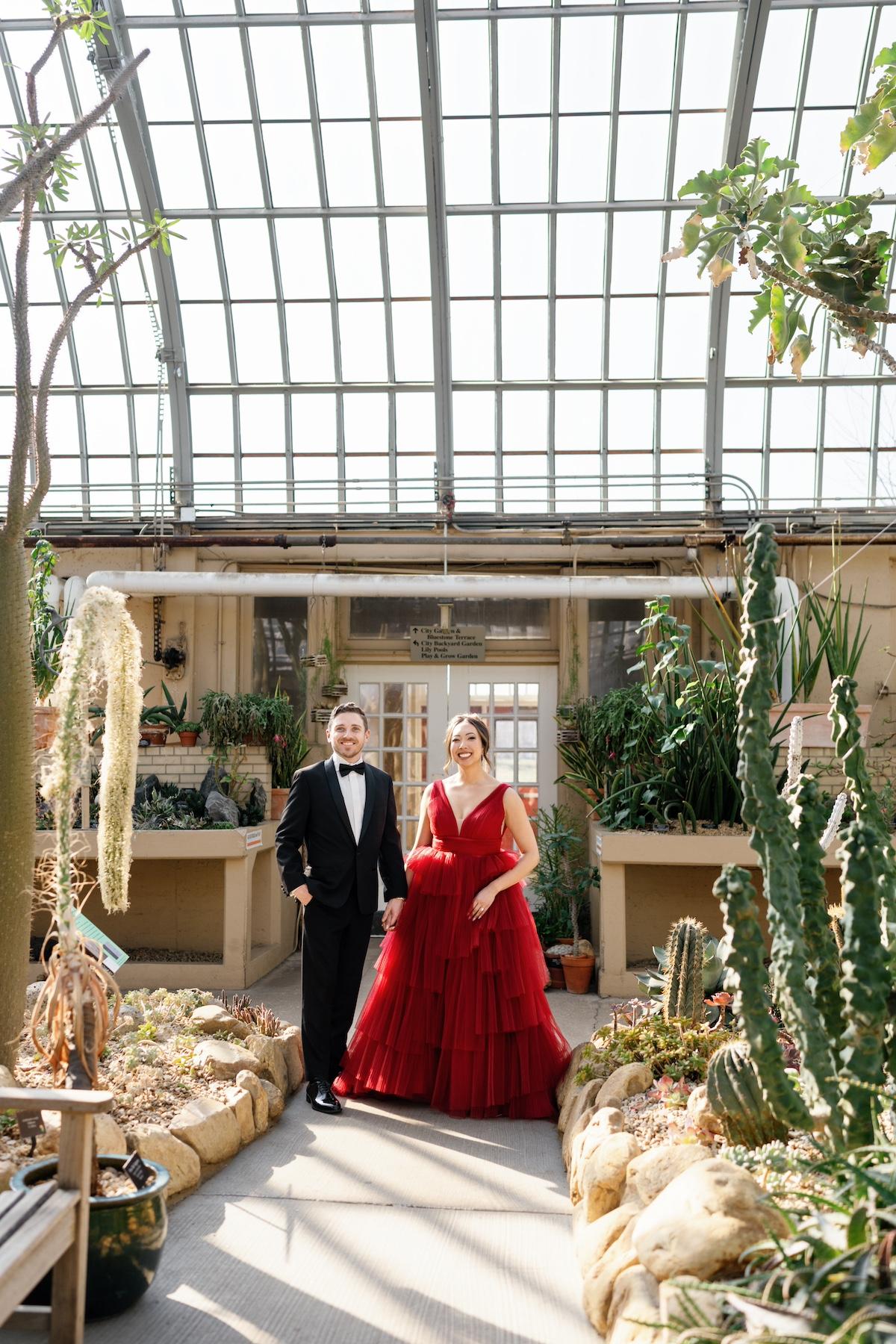 A Whimsical Fall Engagement at Garfield Park Conservatory photo 4