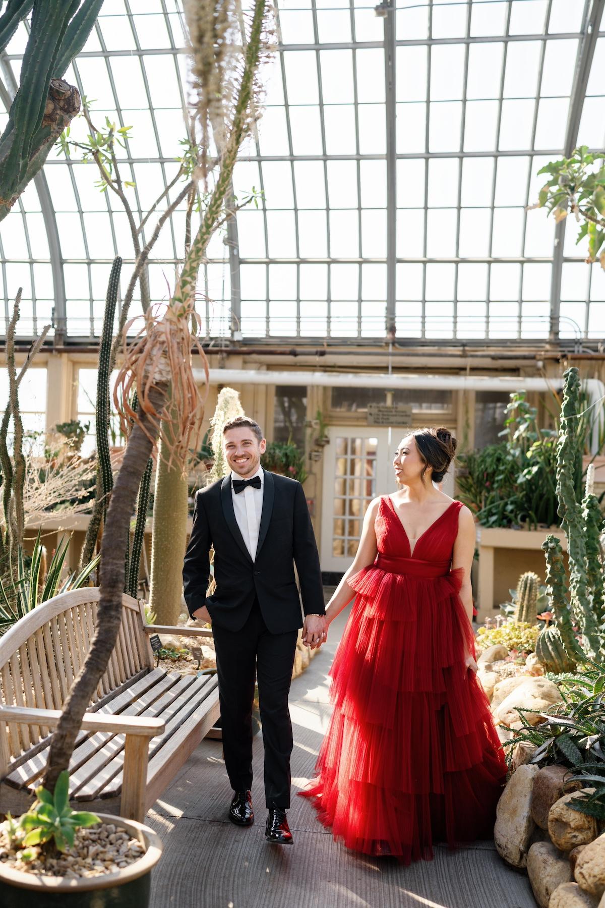 A Whimsical Fall Engagement at Garfield Park Conservatory photo 5