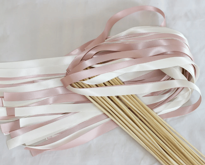 Wedding Wands with double ribbon