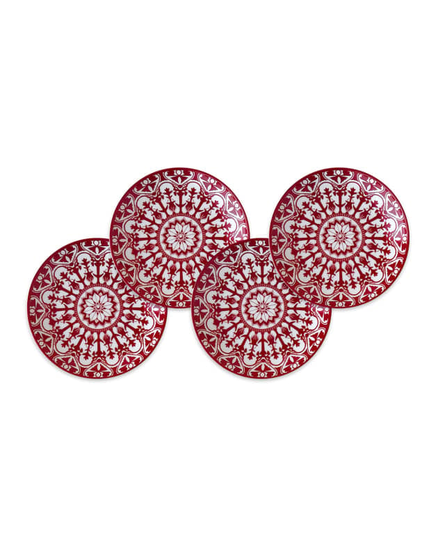Casablanca Crimson Canapes Plates