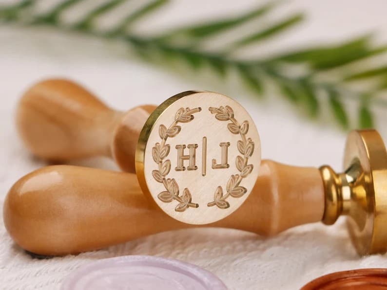 Custom Wax Seal Stamp Kit for Wedding