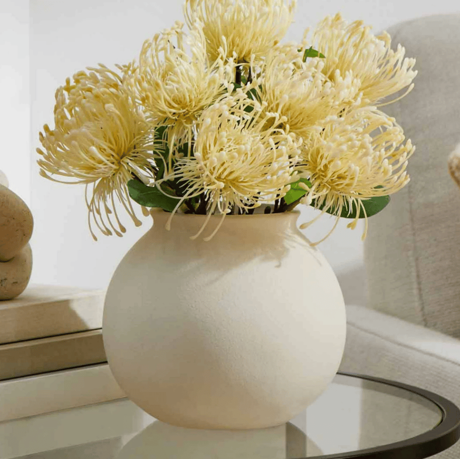 Matte Ceramic Round Vase