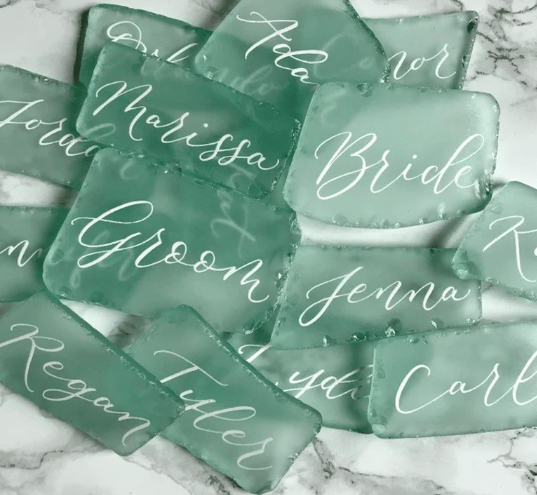 Sea Glass Place Cards