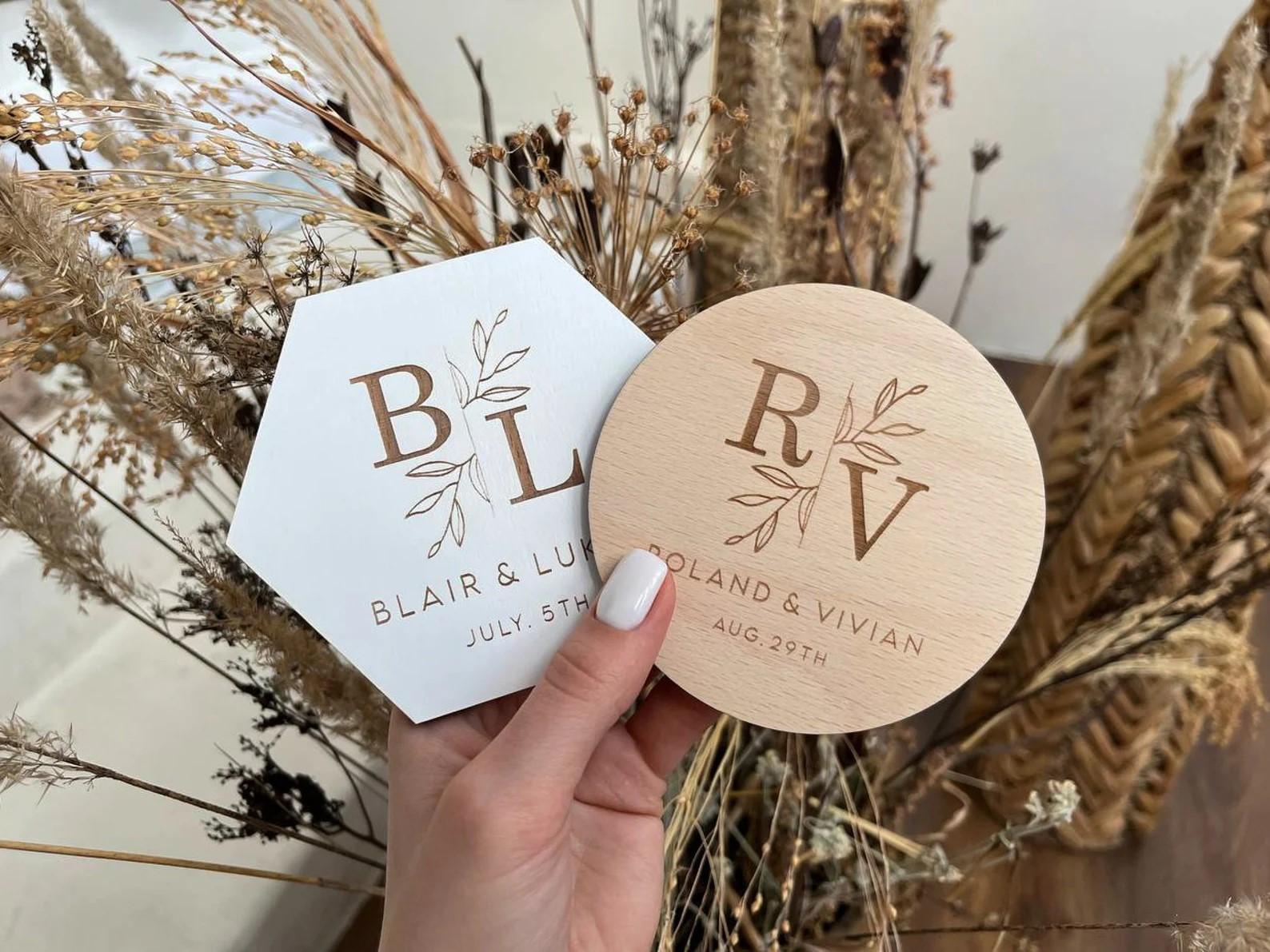 Personalized Gift Coaster Favors