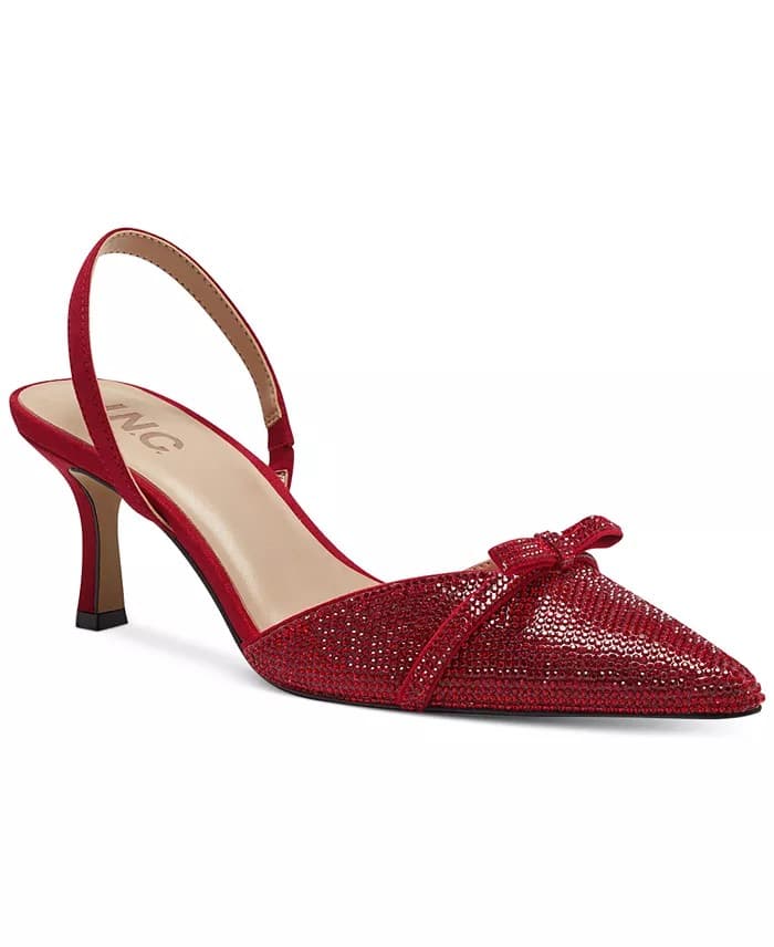 Women's Gelsey Slingback Kitten-Heel Pumps