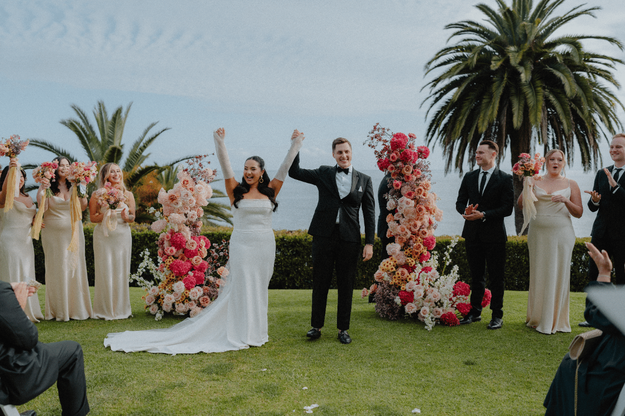 Photo by Wandered Stories, Featured in A Whimsical Spring Wedding at Bel Air Bay Club