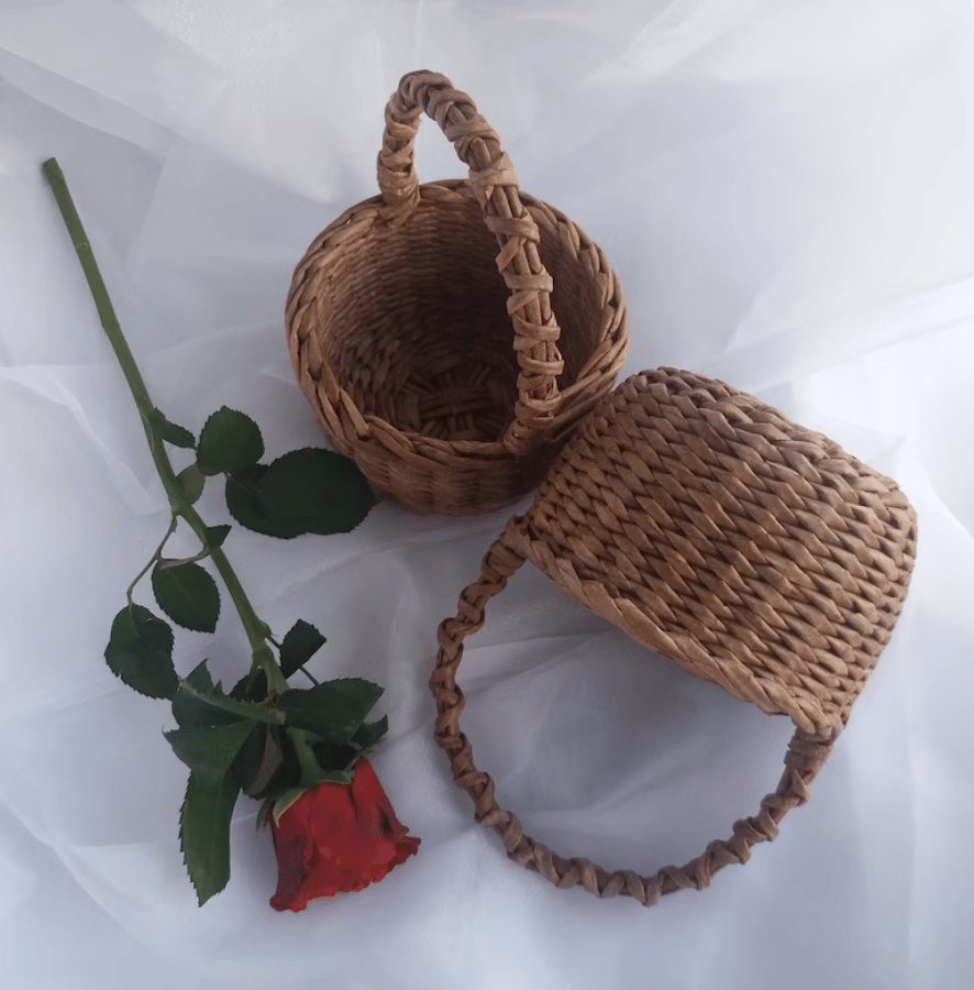 Flower Girl Basket with Handle