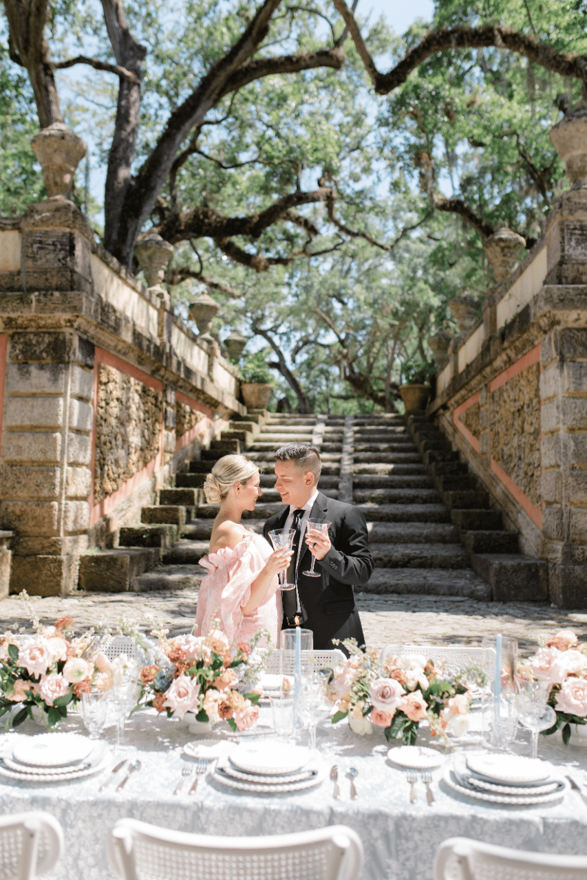A Romantic Spring Wedding at Vizcaya Museum & Gardens