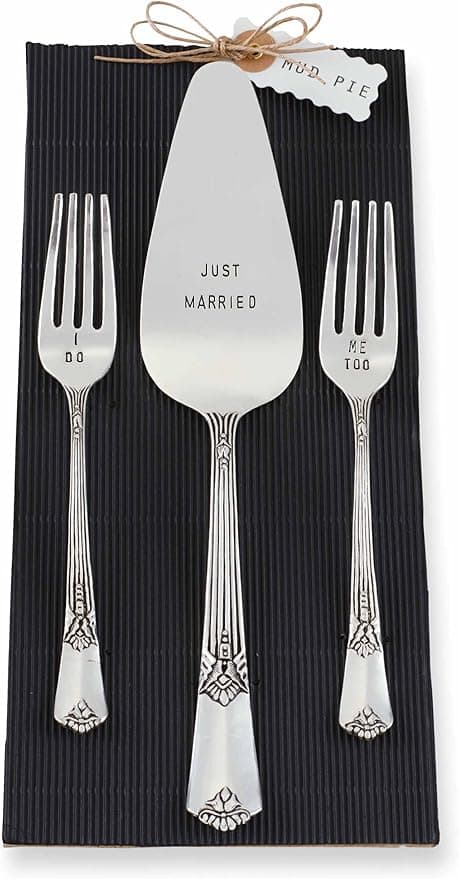 Mud Pie Wedding Cake Server Set