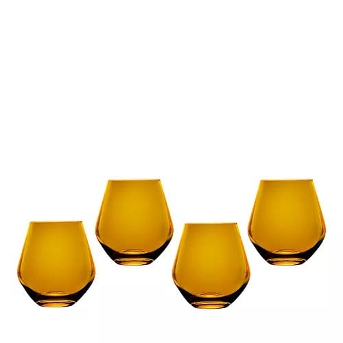 Meridian Stemless Amber Glasses