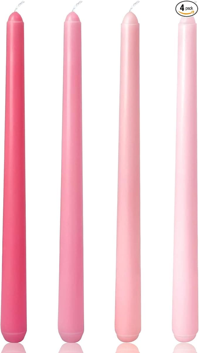10 Inch Gradient-Pink Taper Candles