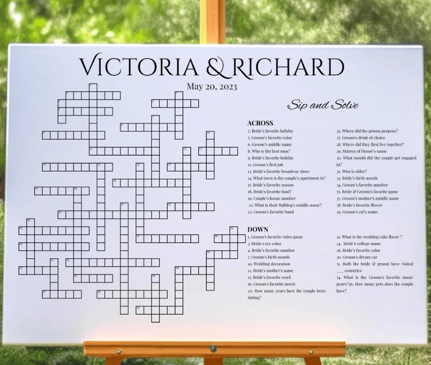 Custom Crossword Puzzle