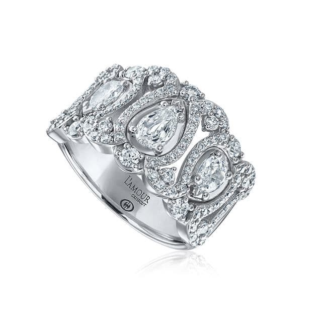 L’Amour Crisscut® Diamond Anniversary Band