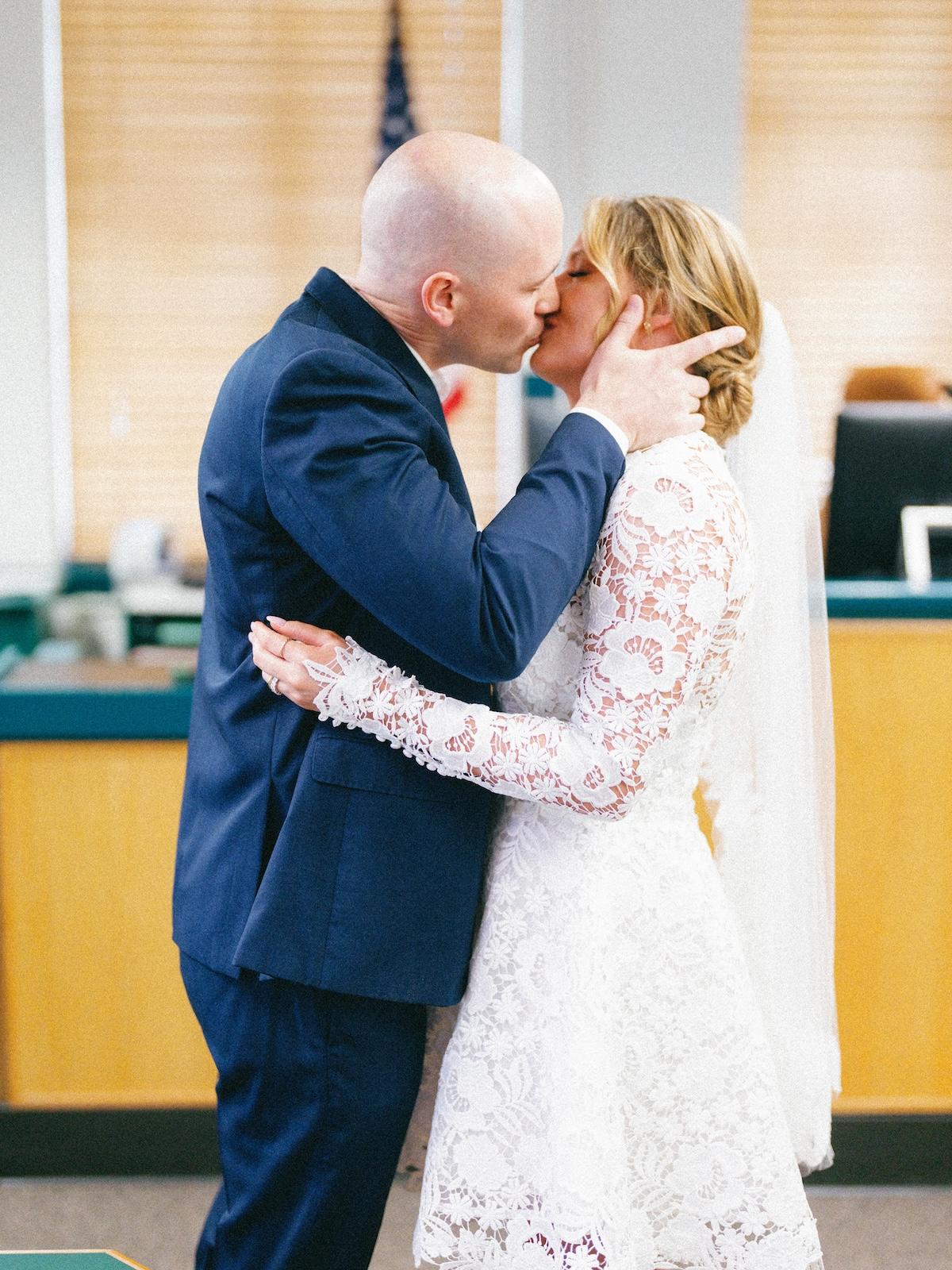 A Classic Winter Elopement at the Courthouse 72